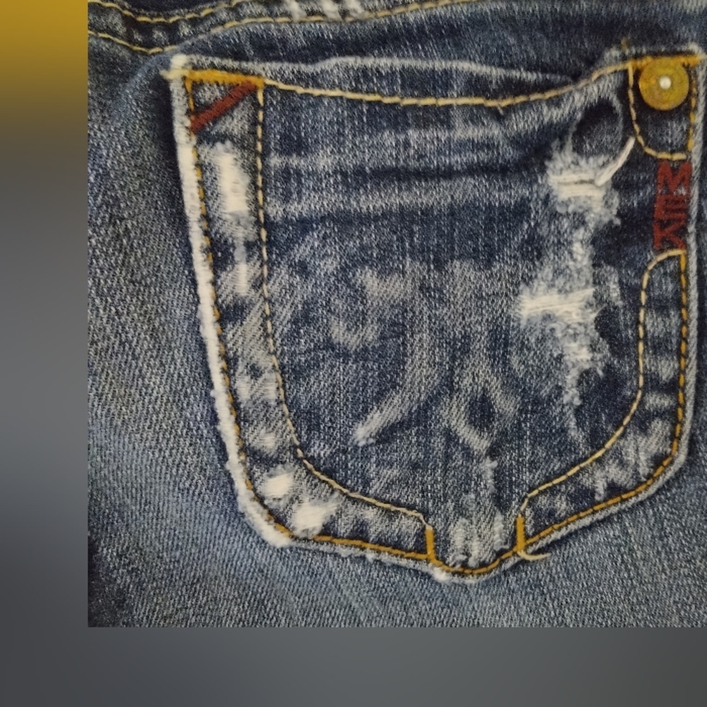 MEK Denim Jeans with Distressed Pocket Sz 12 Girls